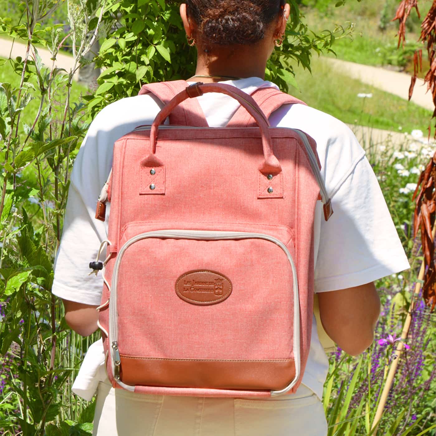 Pink rose backpack hotsell