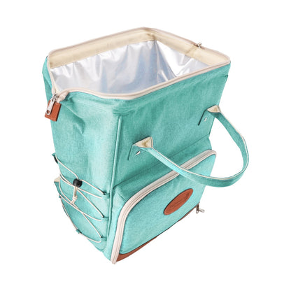 Turquoise Picnic Backpack - 2 persons