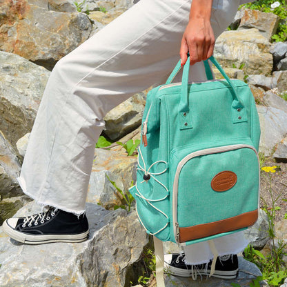Turquoise Picnic Backpack - 2 persons