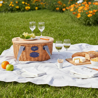 Wicker Picnic Basket Belle-Île - 4 persons