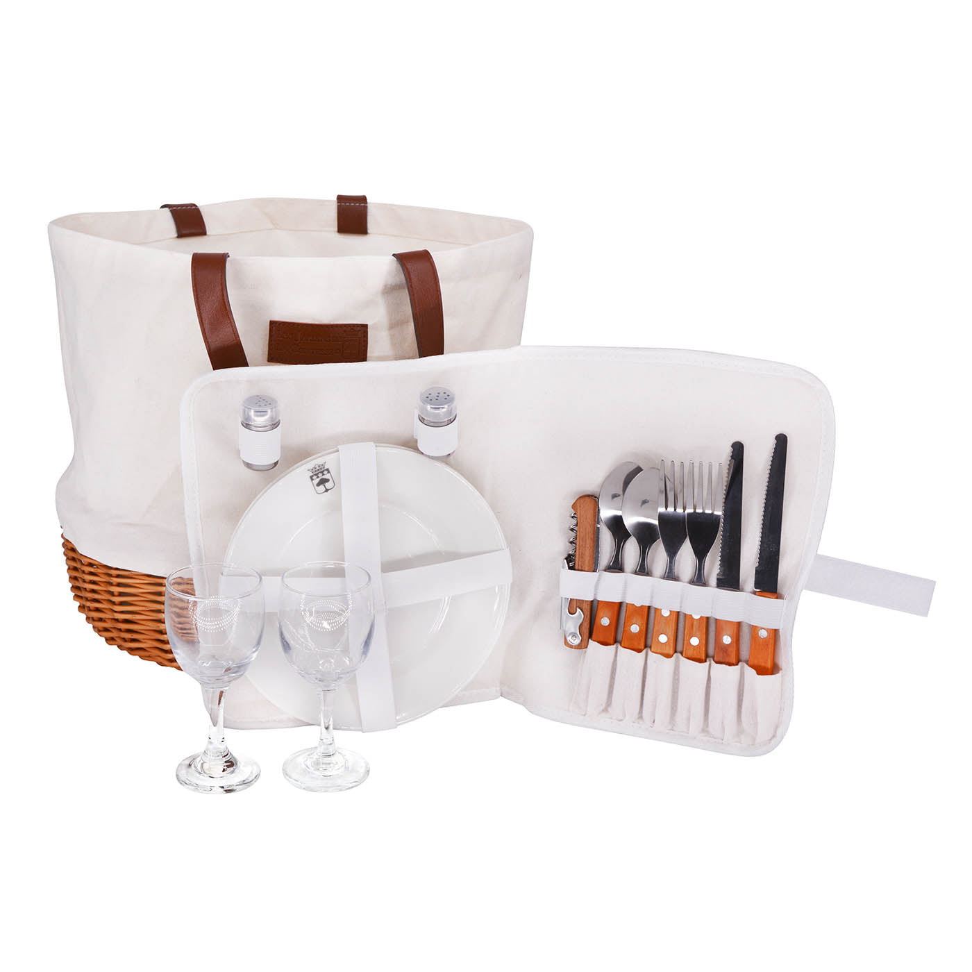 Picnic Bag Azur Linen - 2 persons