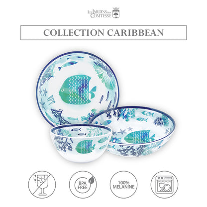 Small bowl in melamine with sea design - Ø 15 cm