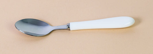 Thick stainless steel knife, white melamine sleeve