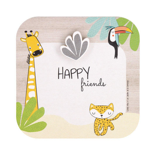 Picture frame with wooden magnet Gigi the giraffe