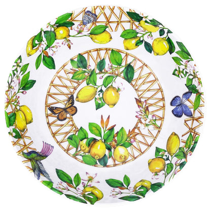 Large salad bowl in melamine with lemons - Ø 31 cm