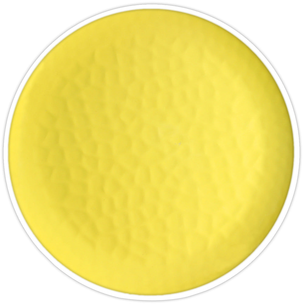 Small melamine plate - Yellow. 2 pieces