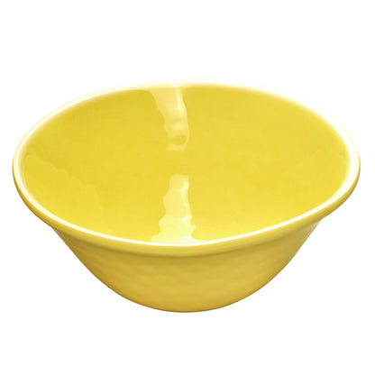 Bowl in melamine - Yellow. 2 pieces