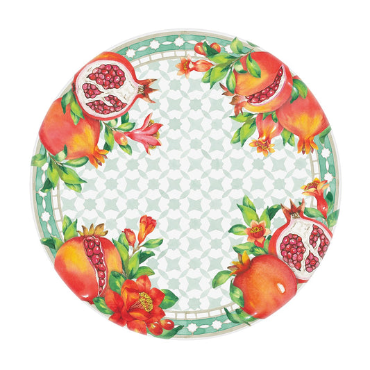 Small Melamine Dessert Plate Pomegranate - Ø 23 cm