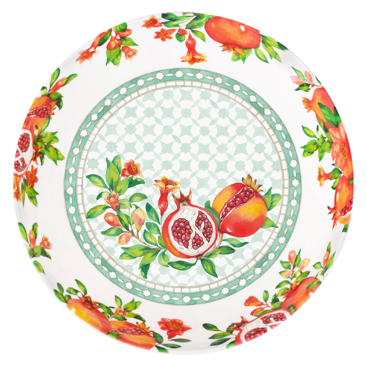 Large Melamine Salad Bowl Pomegranate - Ø 31 cm