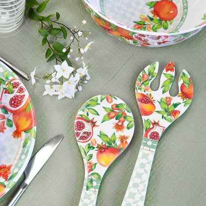 Melamine Salad Servers Pomegranate - 33 cm