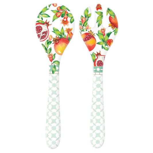 Melamine Salad Servers Pomegranate - 33 cm