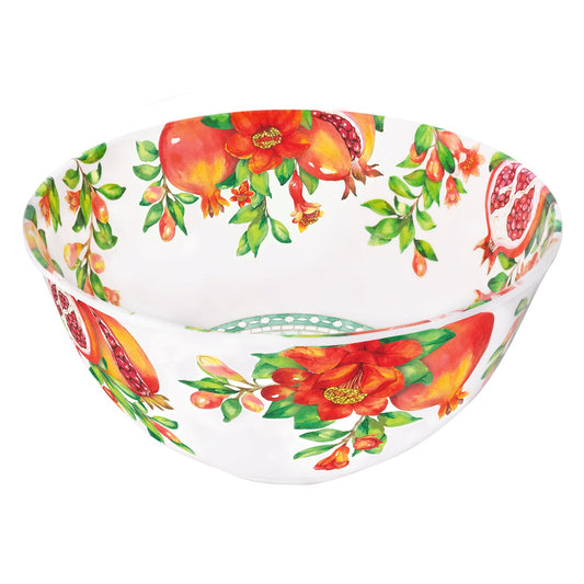 Deep Melamine Salad Bowl Pomegranate - Ø 25 cm