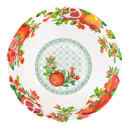 Deep Melamine Salad Bowl Pomegranate - Ø 25 cm