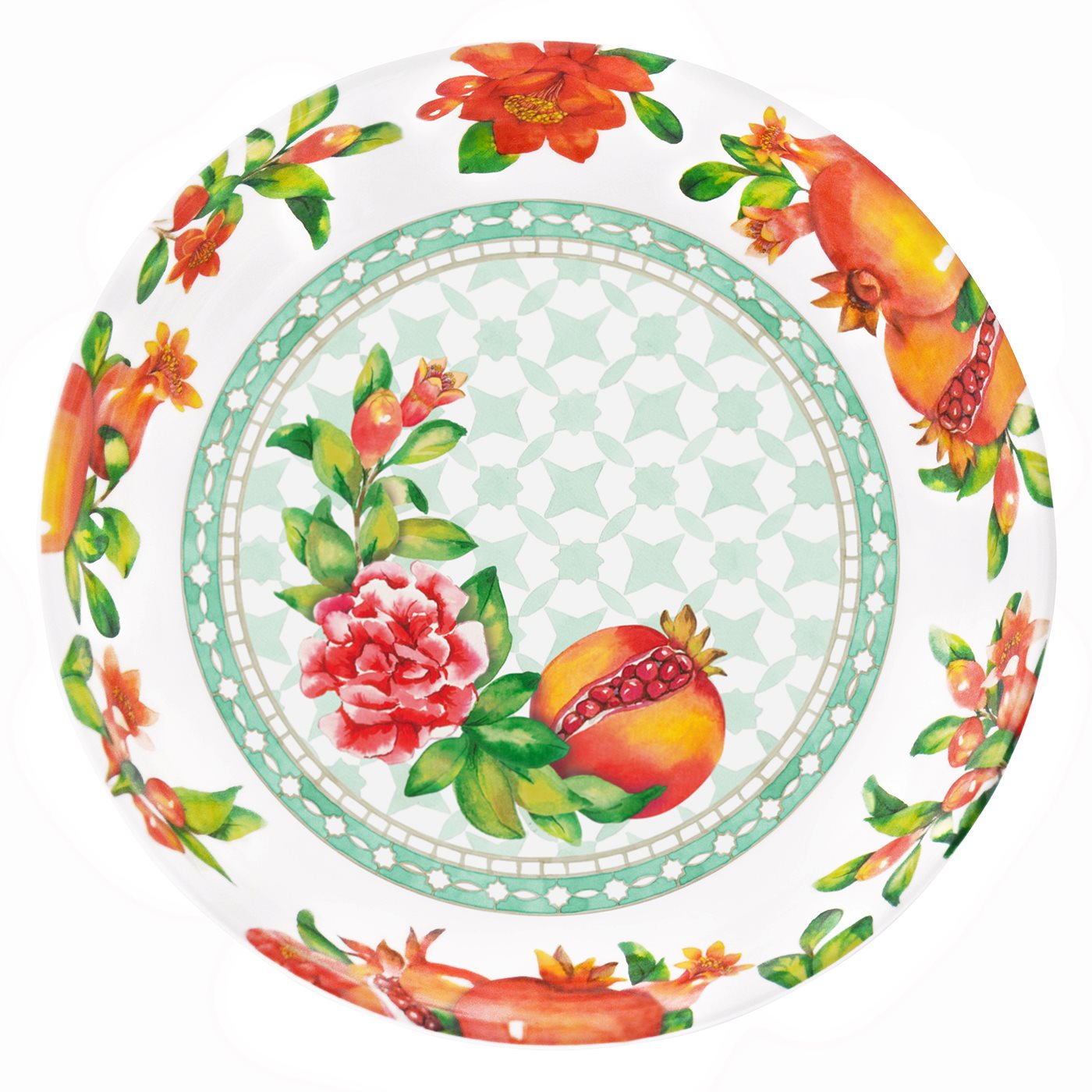 Melamine Soup Plate Pomegranate - Ø 20 cm