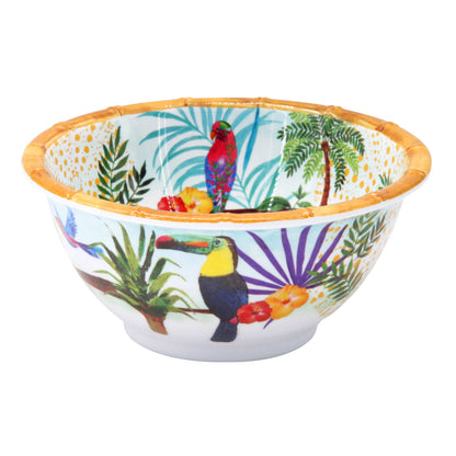 Small bowl in melamine with toucans - Ø 15 cm
