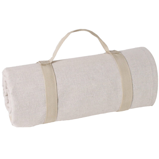 Waterproof picnic blanket beige XL