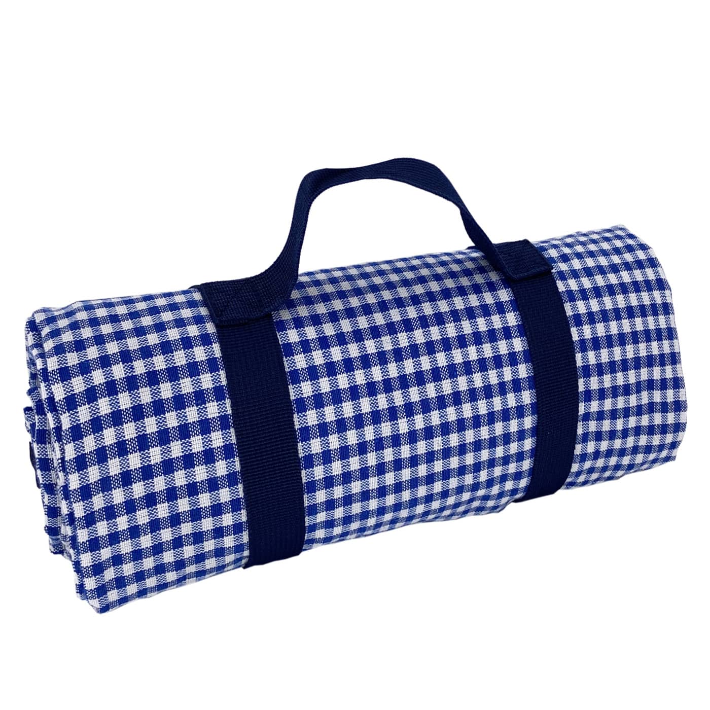 Waterproof picnic blanket blue and white gingham XL