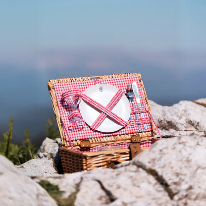 Picnic basket Solo red gingham - 1 person