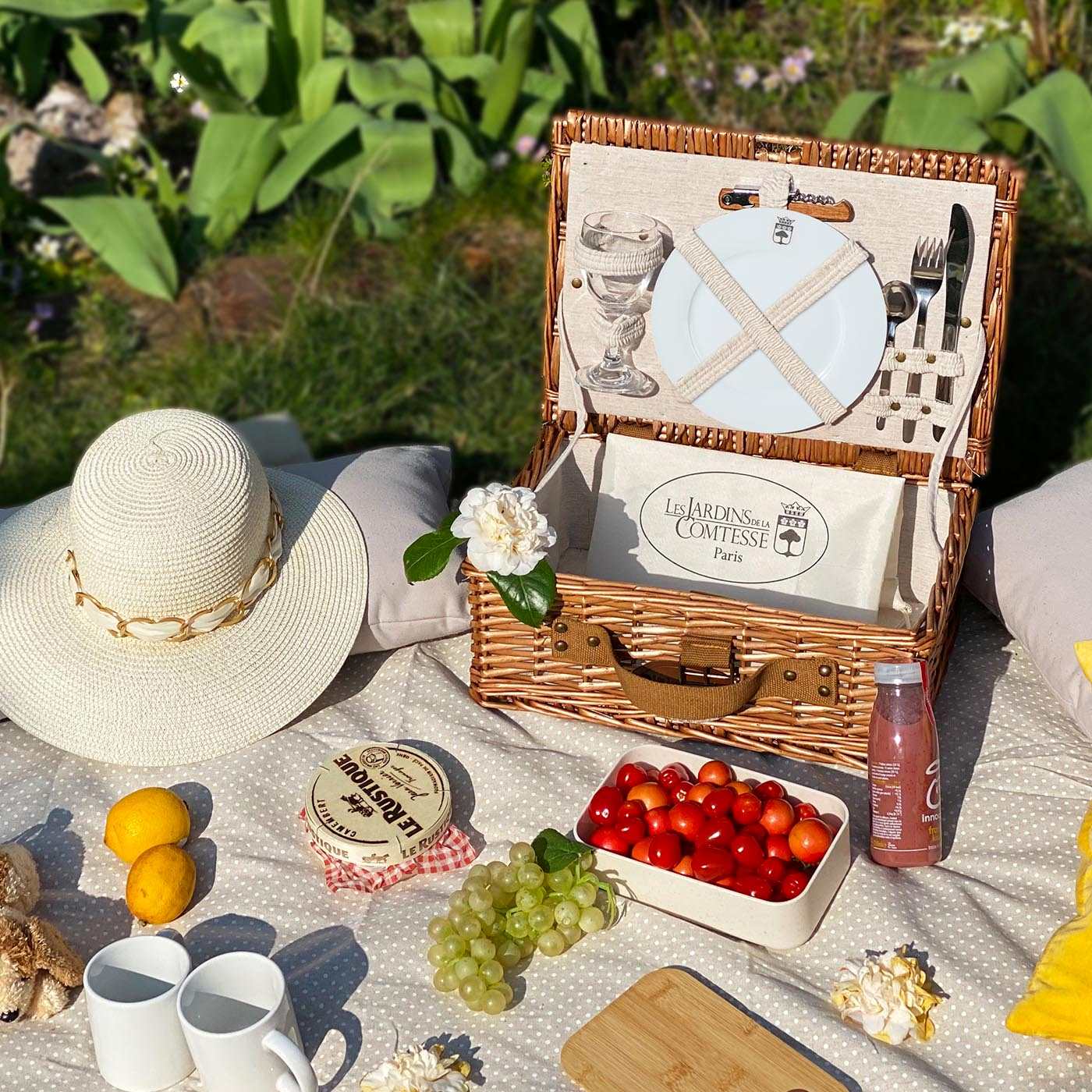 Picnic basket Solo linen - 1 person