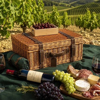 Prestige Picnic Hamper Champs-Elysées green - 4 person