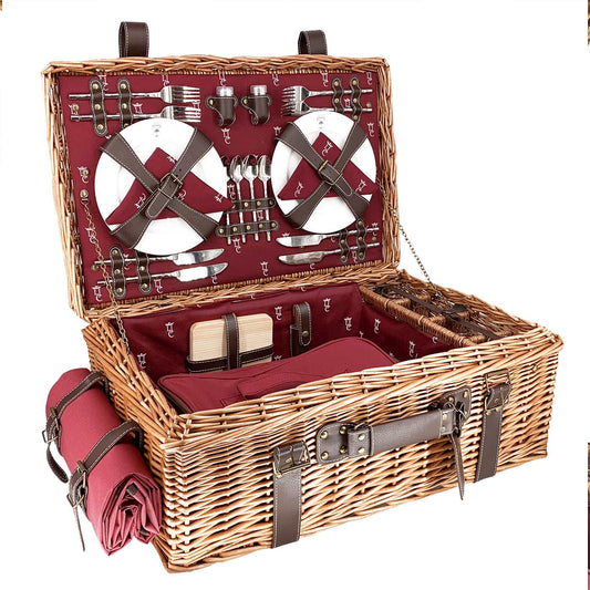 Prestige Picnic Hamper Champs-Elysées burgundy - 4 person