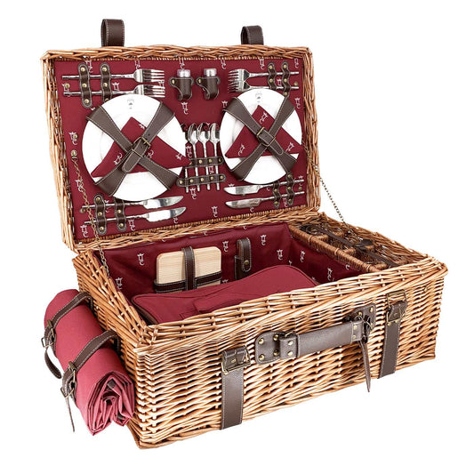 Prestige Picnic Hamper Champs-Elysées burgundy - 4 person
