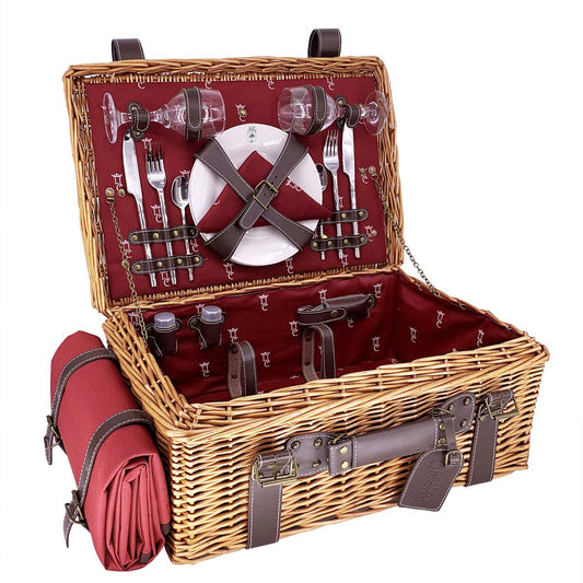 Prestige Picnic Hamper Champs-Elysées burgundy - 2 person