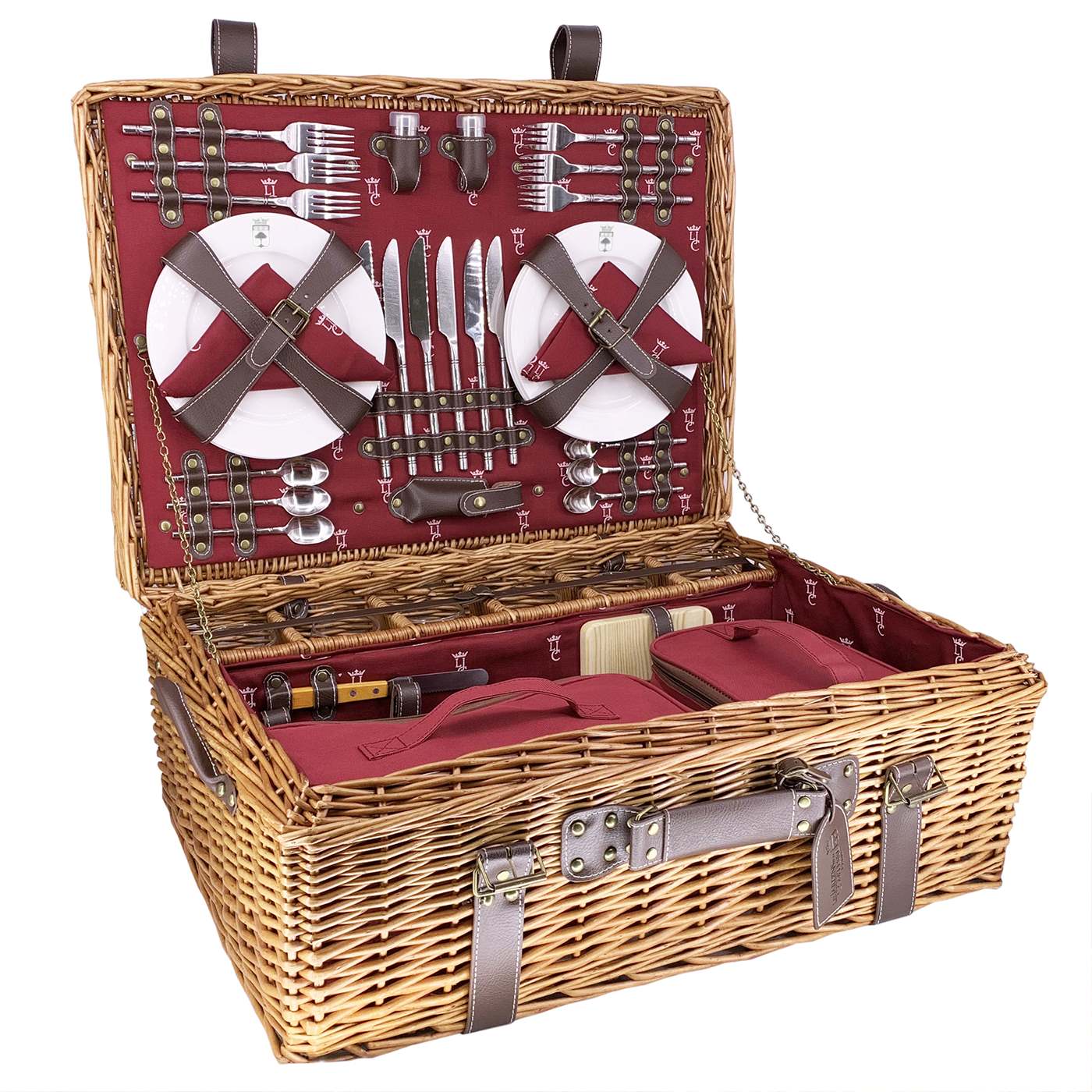 Prestige Picnic Hamper Champs-Elysées burgundy - 6 person