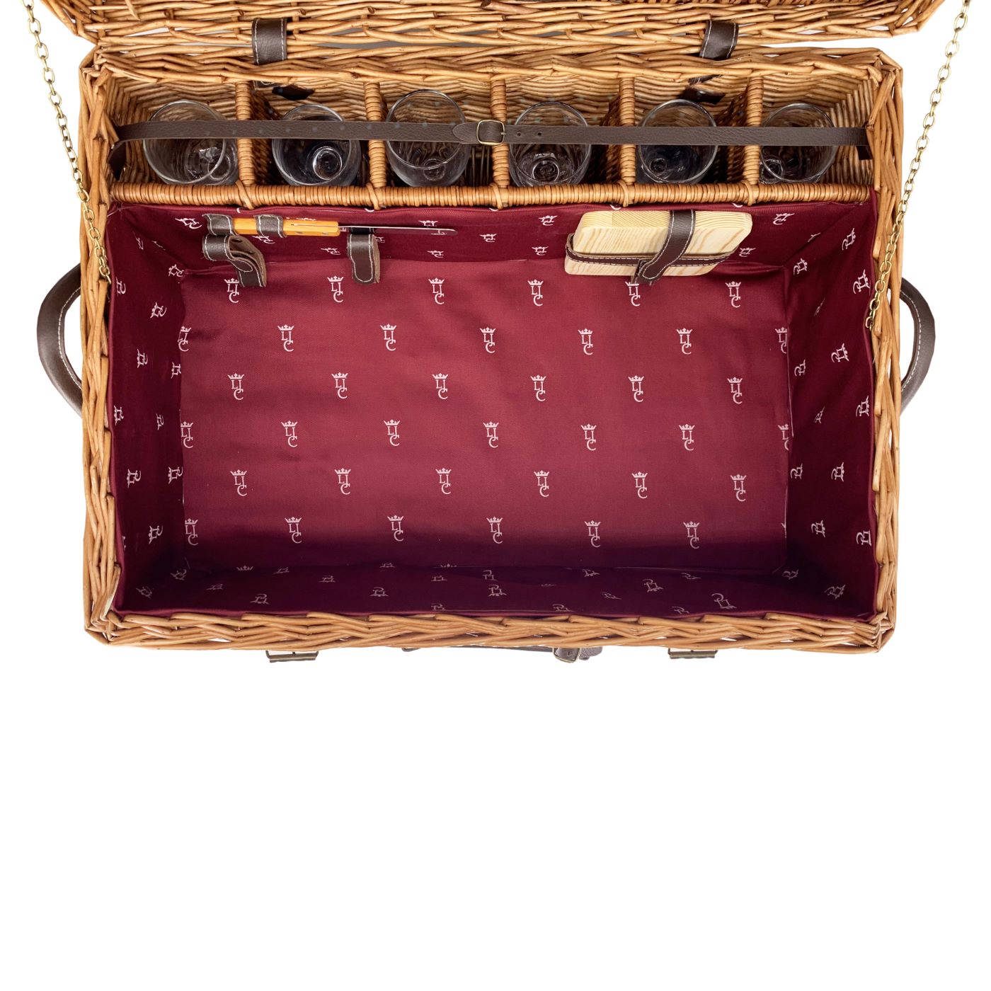 Prestige Picnic Hamper Champs-Elysées burgundy - 6 person