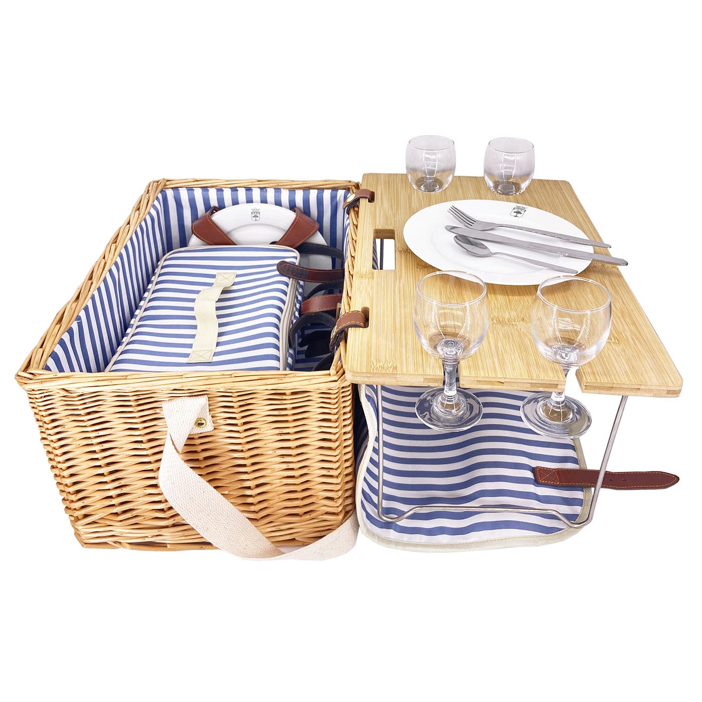 Picnic basket with table Saint-Malo - 4 person