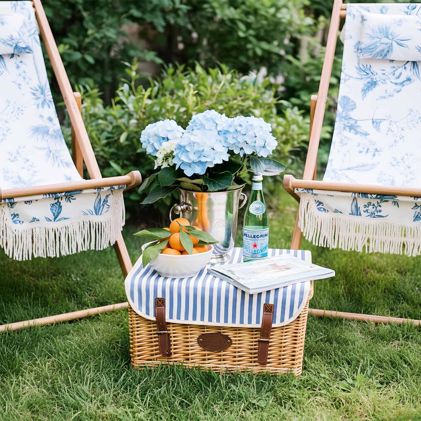 Picnic basket with table Saint-Malo - 4 person