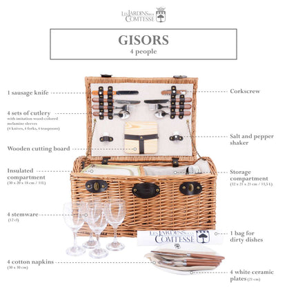 Picnic basket Gisors - 4 person
