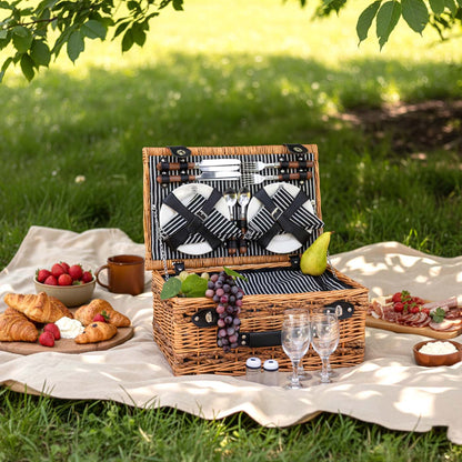 Wicker Picnic Basket Belleville - 4 persons