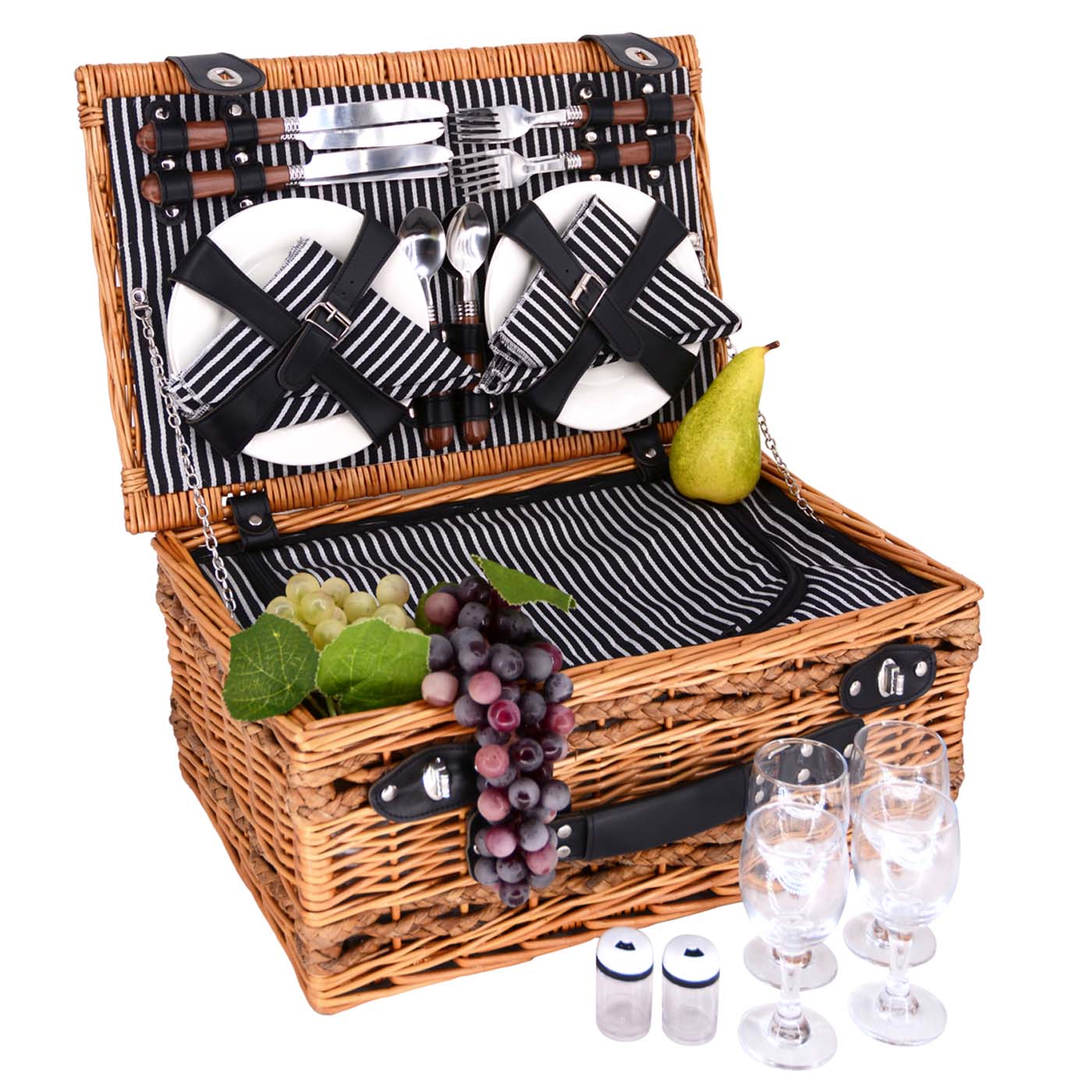 Wicker Picnic Basket Belleville - 4 persons