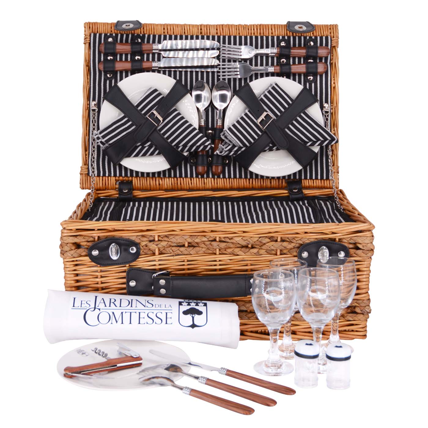 Wicker Picnic Basket Belleville - 4 persons