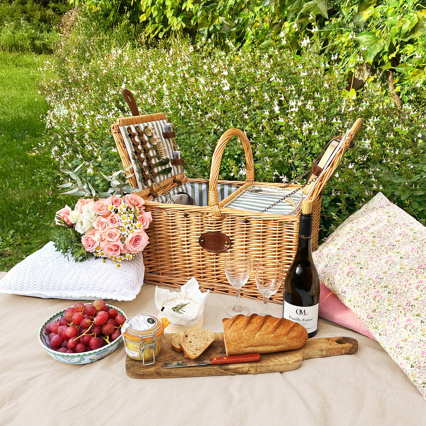Wicker Picnic Basket Saint-Rémy - 4 persons