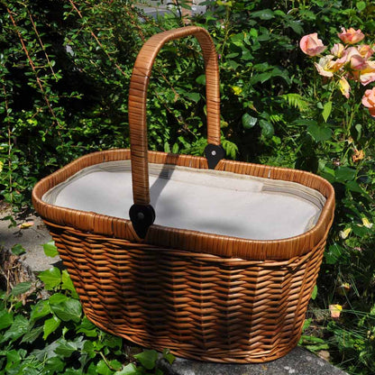 Insulated wicker basket Chantilly lin