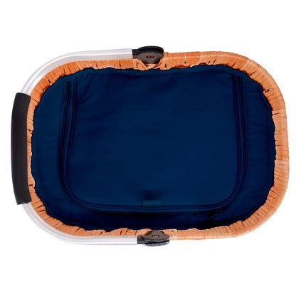 Small Insulated Picnic Basket Chantilly blue - 18 L