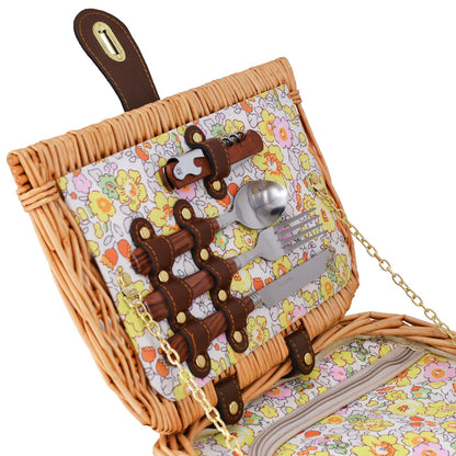 Giverny picnic basket yellow - 2 people
