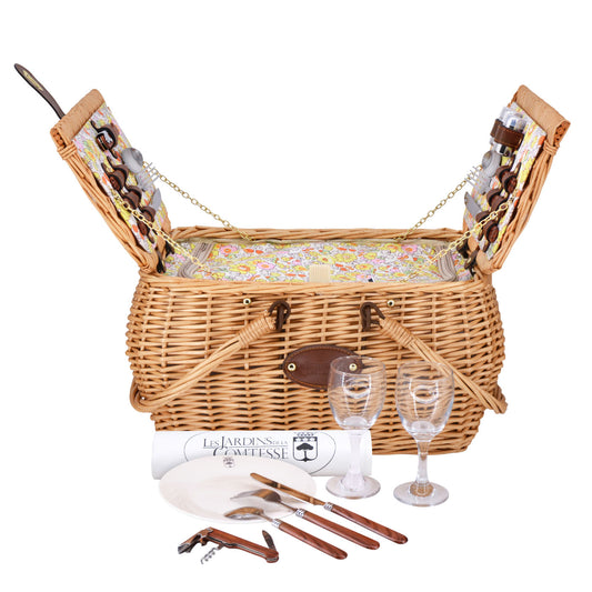 Giverny picnic basket yellow - 2 people