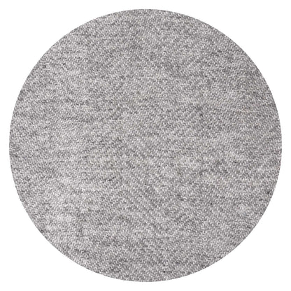 Grey and ivory wool plaid - large herringbone - 130 x 200 cm