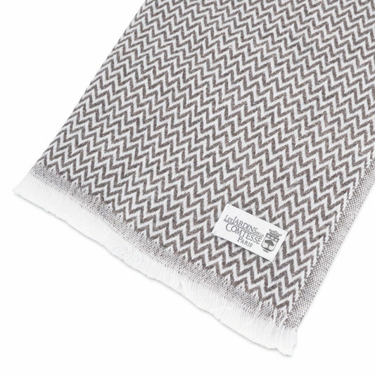 Women's stole/pashmina in Chestnut Herringbone pattern