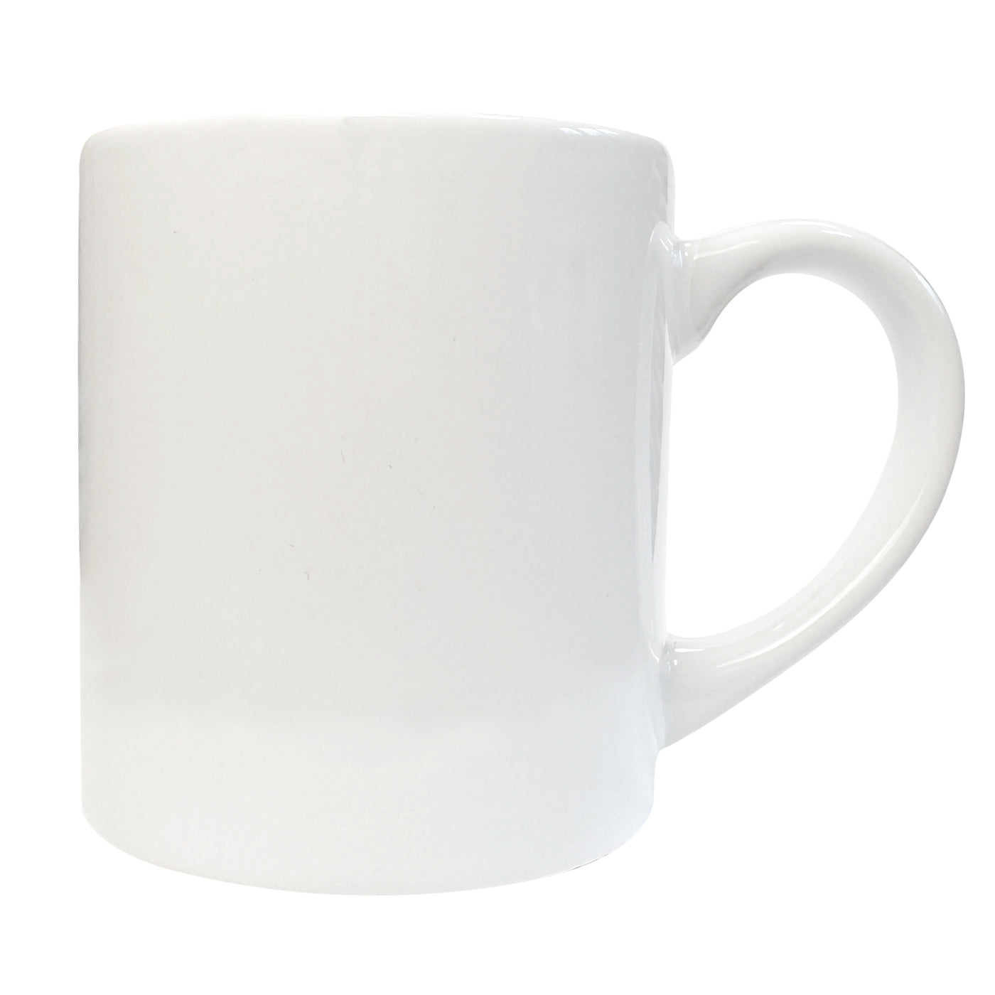 14 cl white ceramic mug