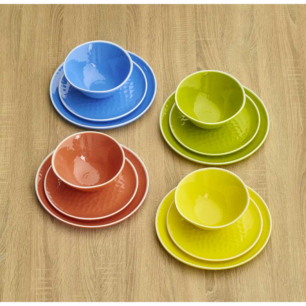 Small melamine plate - Yellow. 2 pieces