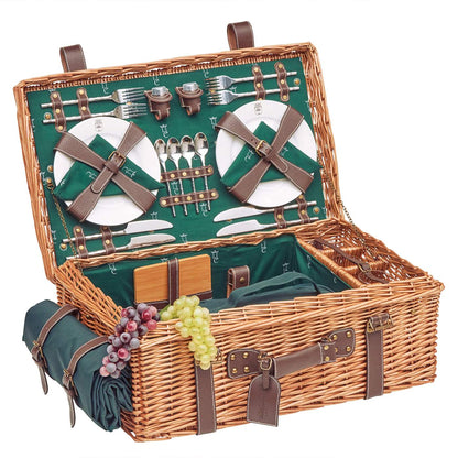 Prestige Picnic Hamper Champs-Elysées green - 4 person
