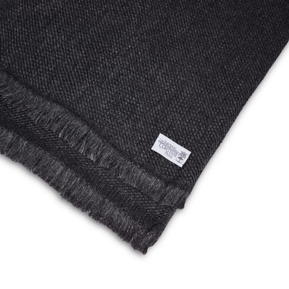 Men's & Women's Cashmere & Wool Scarf 40 x 190 cm - Charcoal Grey / Mouse Grey